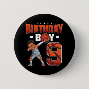 Dabbing Bysketbyll Player 9 Jahre alter Junge 9th Button