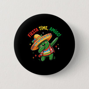 Dabbing Cactus Funny Cinco De Mayo Boys Kinder m Button