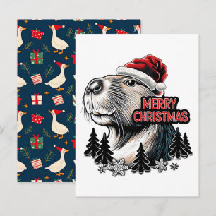 Dabbing Capybara Weihnachten Santa – Lustiger Feie