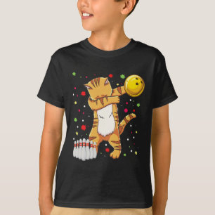 Dabbing Cat Bowling Shirts Funny Bowling Geschenk