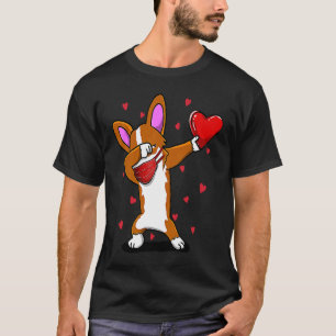 Dabbing Corgi trägt Gesichtsmaske Geschenke für Va T-Shirt