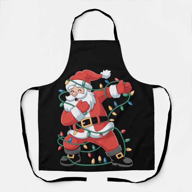 Dabbing Dab Weihnachts Weihnachts Weihnachtsfamili Schürze (Vorderseite)