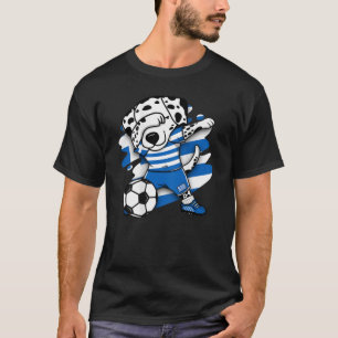 Dabbing Dalmatiner Griechenland Fußballfans Jersey T-Shirt