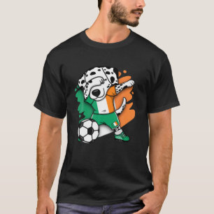 Dabbing Dalmatiner Ireland Soccer Fans Jersey T-Shirt