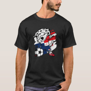 Dabbing Dalmatiner Panama Soccer Fans Jersey Footb T-Shirt