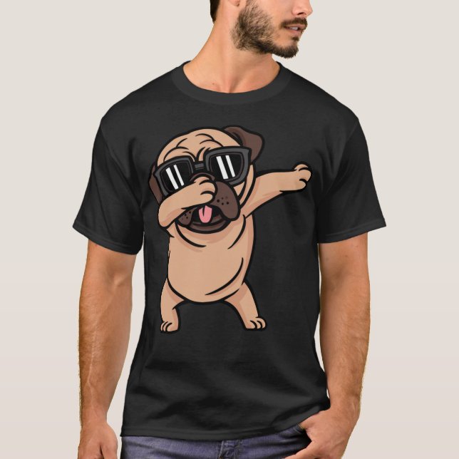 Dabbing Dance Dab Funny Dancer Mops T-Shirt (Vorderseite)