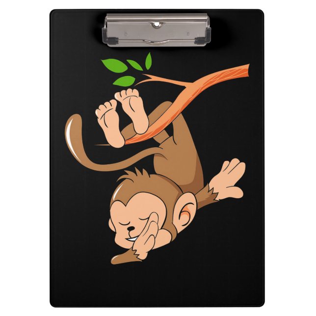 Dabbing Dance Monkey Klemmbrett (Vorderseite)