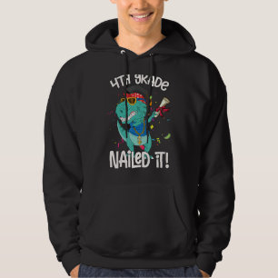 Dabbing Dinosaurier Rex Abschluss Nail I Hoodie