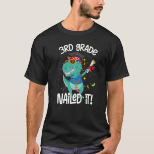 Dabbing Dinosaurier Rex Abschluss Nail I T-Shirt