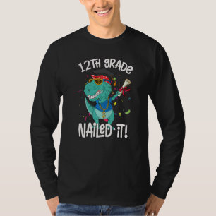 Dabbing Dinosaurier Rex Abschluss Nails T-Shirt