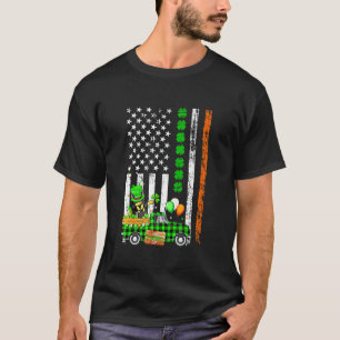 Dabbing Dobermann Hund  Kleeblatt Us Flagge St. Pa T-Shirt