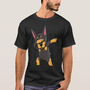 Dabbing Dobermann Pinscher Hund Dab Tanz Für Hunde T-Shirt