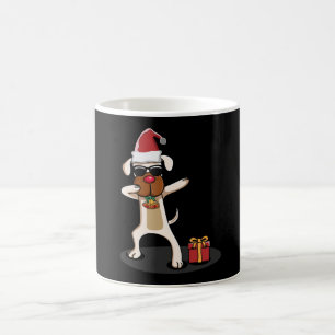 Dabbing Dog Hunde Weihnachtsmann Merry Funny Gift  Kaffeetasse