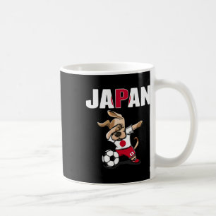 Dabbing Dog Japan Fußballfans Trikot Japanische Fl Kaffeetasse