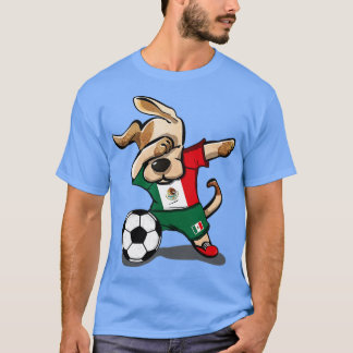 Dabbing Dog Mexico Fußball Fans Jersey mexikanisch T-Shirt