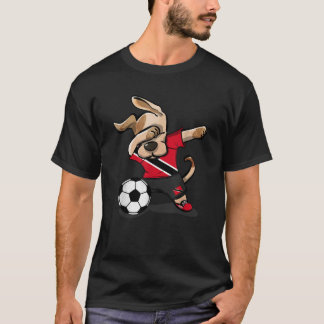 Dabbing Dog Trinidad und Tobago Fußballtrikot Fuß T-Shirt
