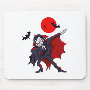 Dabbing Dracula Vampire Halloween Count Dabula Gif Mousepad