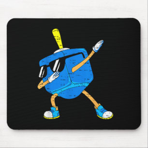 Dabbing Dreidel Chanukka Tanzender Chanukah Kleink Mousepad