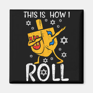 Dabbing Dreidel Hässliches Hanukkah Lustiges Chanu Magnet
