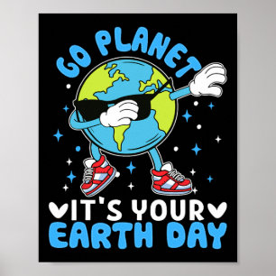 Dabbing Earth Day Kinder Kleinkind Boys Niedlich P Poster