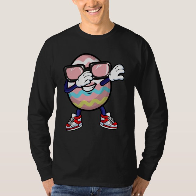 Dabbing Easter Egg Sunglasses Boys Kids Girls Hunt T-Shirt (Vorderseite)