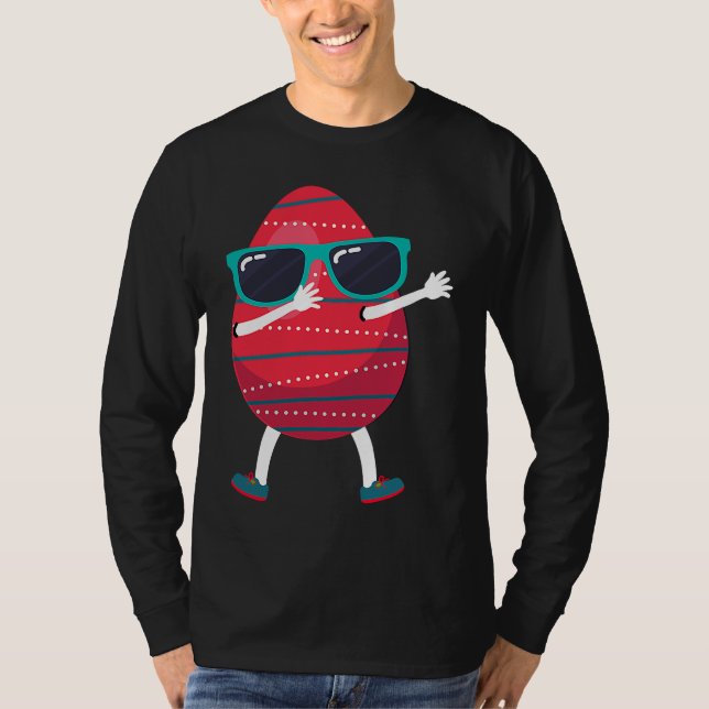 Dabbing Easter Egg Sunglasses Easter Sunday Day  K T-Shirt (Vorderseite)