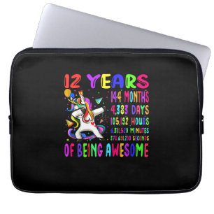 Dabbing Einhorn 12 Jahre 144 Monate Kinder 12. Geb Laptopschutzhülle