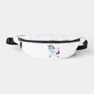 Dabbing Einhorn Chanukka Jüdisch Tanz Chanukkah K Bauchtasche