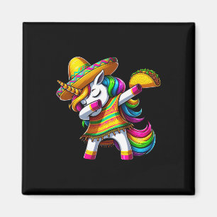 Dabbing Einhorn Cinco De Mayo Mexikanische Party F Magnet