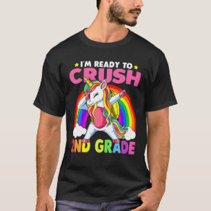Dabbing Einhorn der zweiten Klasse zurück zur Schu T-Shirt