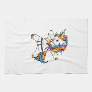 Dabbing Einhorn Karate Taekwondo Kinder Mädchen Ma Geschirrtuch
