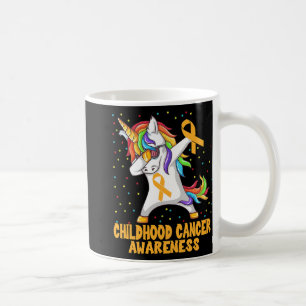 Dabbing Einhorn Kinderkrebs-Bewusstseins-Kämpfer Kaffeetasse