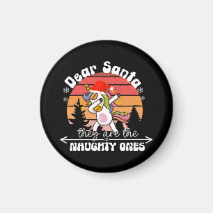 Dabbing Einhorn Lustiges Weihnachten Magnet