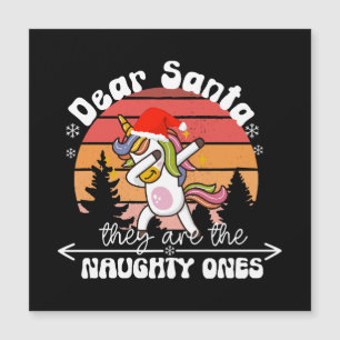Dabbing Einhorn Lustiges Weihnachten Magnetkarte