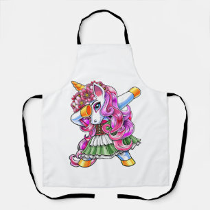 Dabbing Einhorn Oktoberfest Dirndl bayerische Trac Schürze