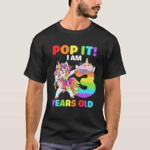 Dabbing Einhorn Pop Ich bin 3 Jahre alt Kinder 3th T-Shirt
