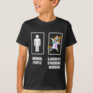 Dabbing Einhorn Sjogren-Syndrom Krieger Überlebend T-Shirt