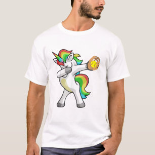 Dabbing Einhorn Softball Spieler Lustiger Dab Tanz T-Shirt