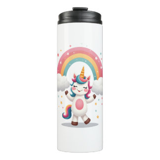 Dabbing Einhorn T-Shirt - Lustiger Dab Tanz Regenb Thermosbecher