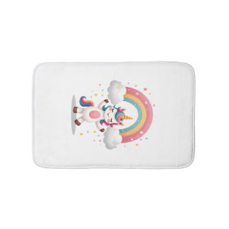 Dabbing Einhorn T-Shirt - Lustiges Dab Tanz Regenb Badematte
