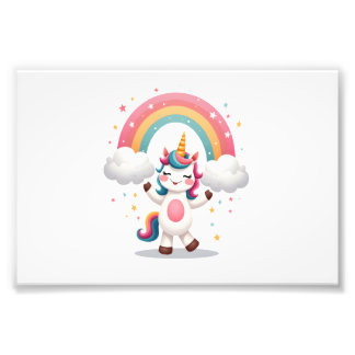 Dabbing Einhorn T-Shirt - Lustiges Dab Tanz Regenb Fotodruck