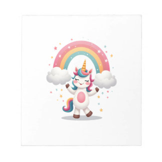 Dabbing Einhorn T-Shirt - Lustiges Dab Tanz Regenb Notizblock
