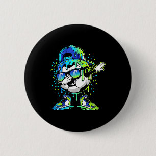 Dabbing Eiscreme Streusel Fußball Tropf Jungen Kin Button
