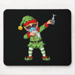 Dabbing Elf Familie Matching Weihnachtsjunge Mädch Mousepad