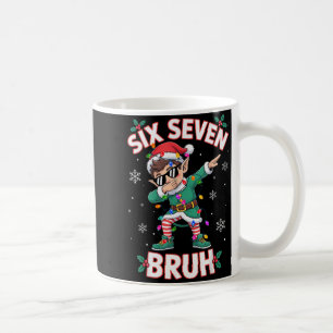 Dabbing Elf Six Seven Bruh Weihnachten 67 Meme Xma Kaffeetasse
