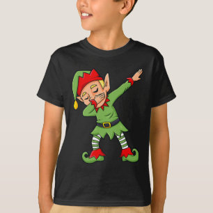 Dabbing Elf Spaß Weihnachtsmänner Mädchen Kinder a T-Shirt