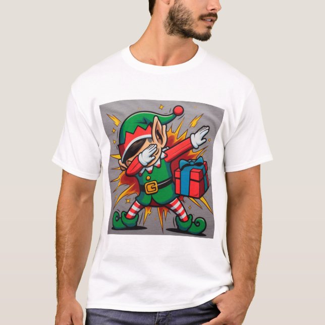 Dabbing Elf T-Shirt (Vorderseite)