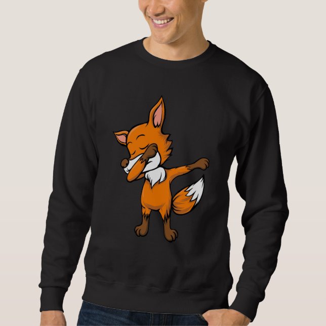 Dabbing Fox Youth Sweatshirt (Vorderseite)