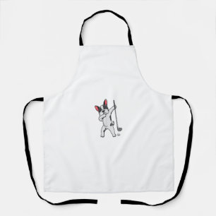 Dabbing Französischer Bulldog Golfspielen Frenchie Schürze