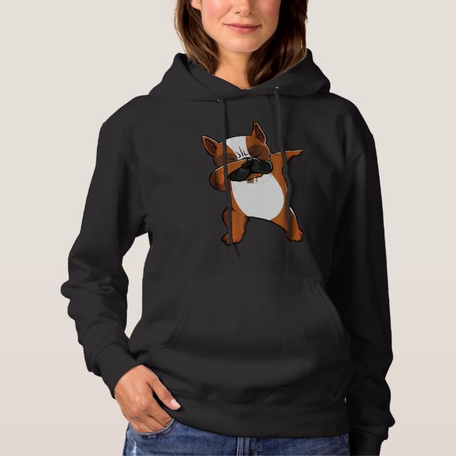 Dabbing French Bulldog Frenchie Hoodie (Vorderseite)